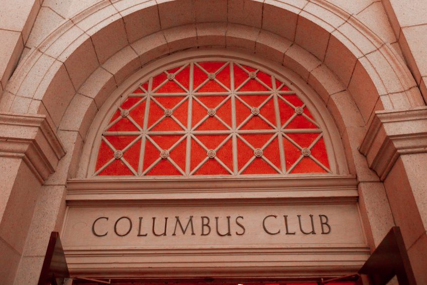 Outdoor Entrance to Columbus Club.