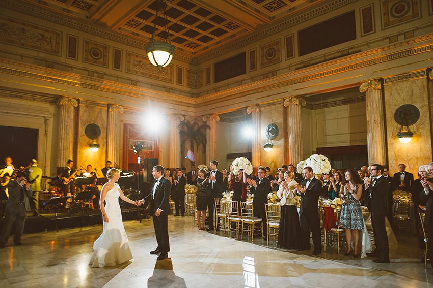 Bride and Groom First Dance in East Hall.