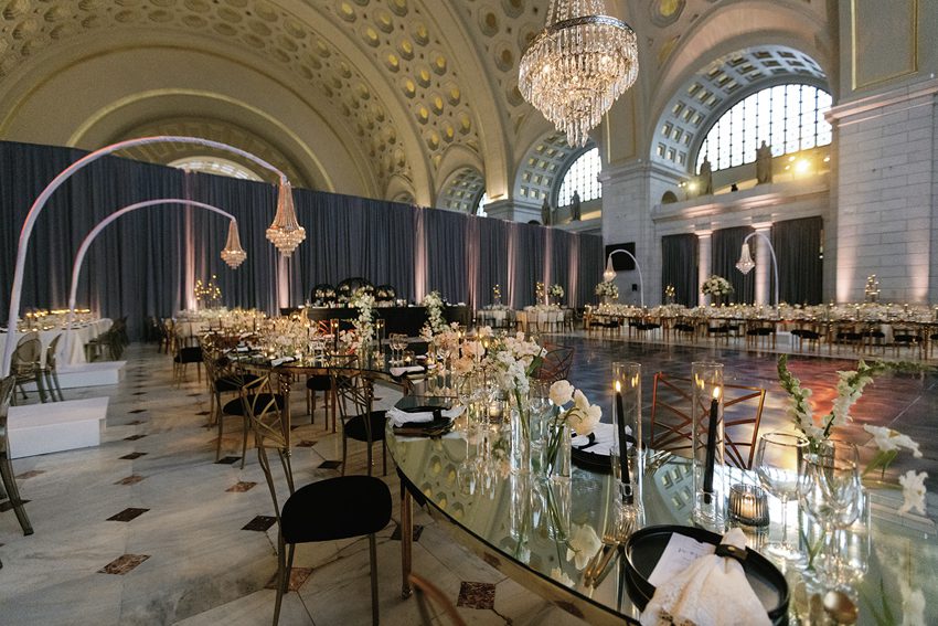 Corporate Event Cocktail Reception in Main Hall-East with a Private Event Entrance and Coat Check.